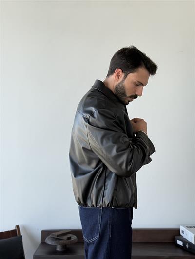 Lucca Bomber Deri Ceket