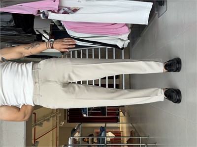 Luven Bej Regular Fit Pantolon