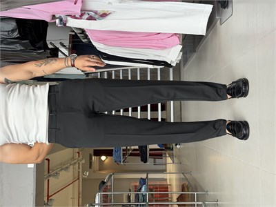 Luven Siyah Regular Fit Pantolon