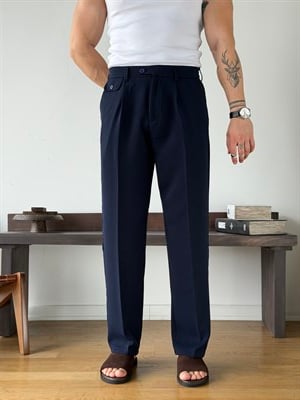 Lyon Lacivert Baggy Pantolon
