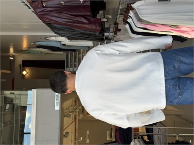 Makalla Ekru Boxy Fit Sweatshirt