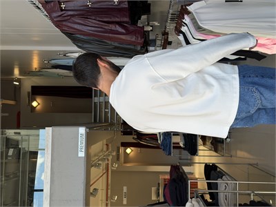 Makalla Ekru Boxy Fit Sweatshirt