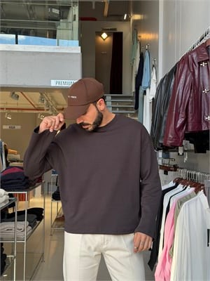 Makalla Kahverengi Boxy Fit Sweatshirt