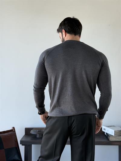 Marcelo Yarım Balıkçı Füme Triko
