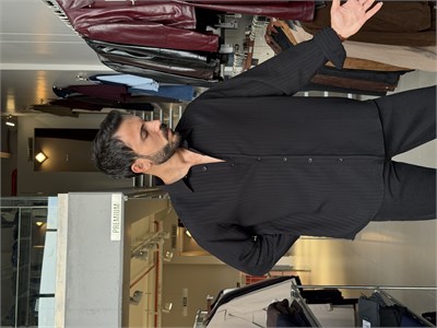 Marcus Siyah Çizgili Modal Gömlek
