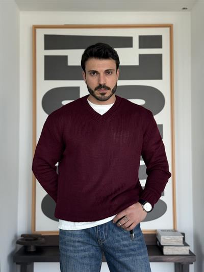 Marius Örme Bordo V Triko