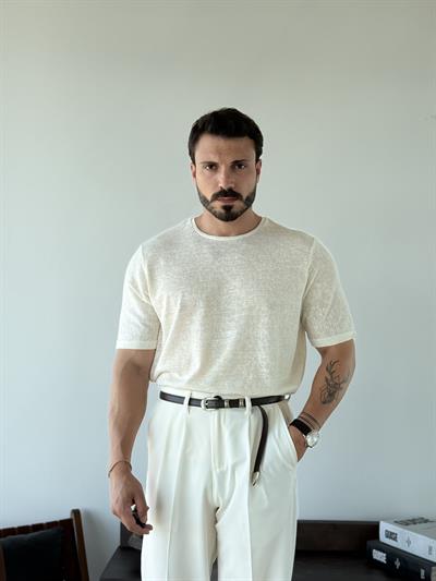 Martino Ekru Tişört