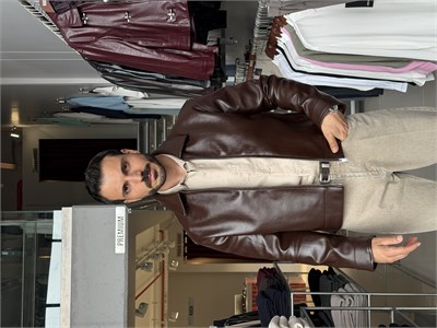 Miles Kahverengi Basic Deri Ceket