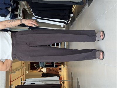 Minga Dark Brown Lyocell Pantolon