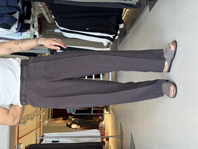 Minga Dark Brown Lyocell Pantolon