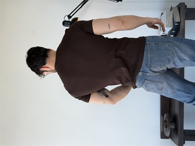 Next Fitilli Henley Kahve Tişört