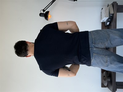 Next Fitilli Henley Lacivert Tişört