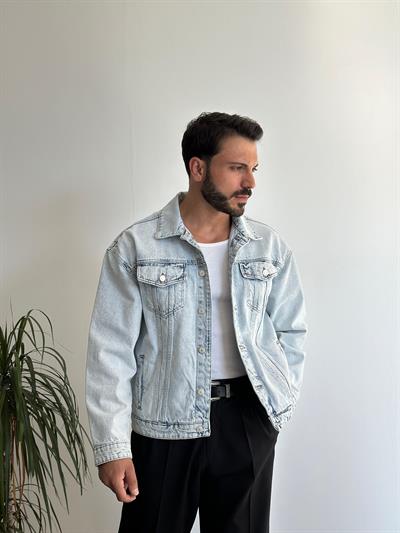 North Denim Buz Mavi Ceket