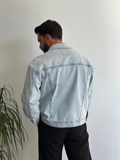 North Denim Buz Mavi Ceket