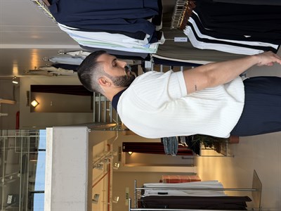 Nossa Kontrast Yaka Beyaz Triko