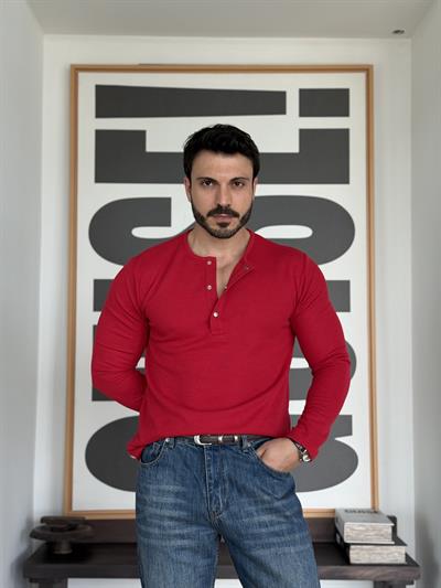 Oblea Henley Kırmızı Sweat 