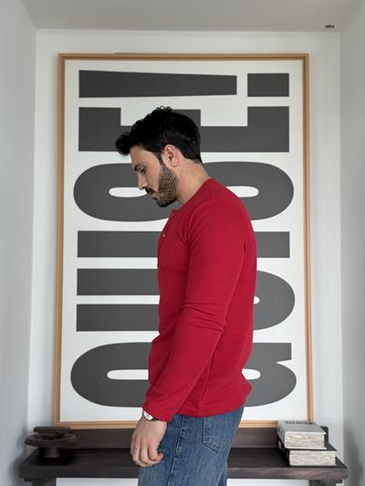 Oblea Henley Kırmızı Sweat 