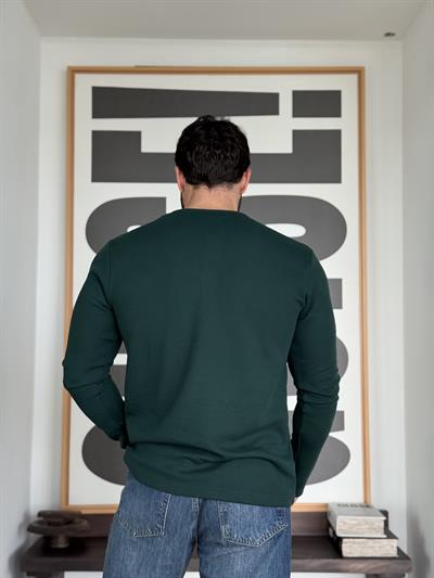 Oblea Henley Zümrüt Sweat