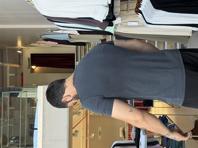 Odin Modal Henley Antrasit Tişört