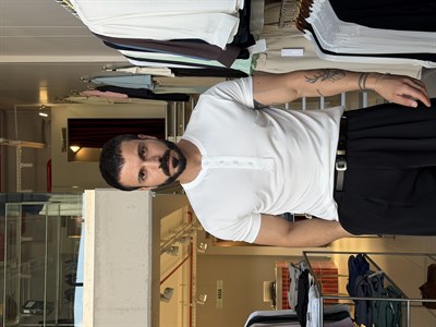 Odin Modal Henley Beyaz Tişört