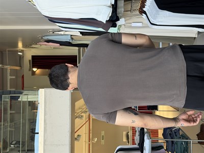Odin Modal Henley Kahverengi Tişört