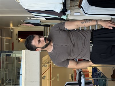 Odin Modal Henley Kahverengi Tişört