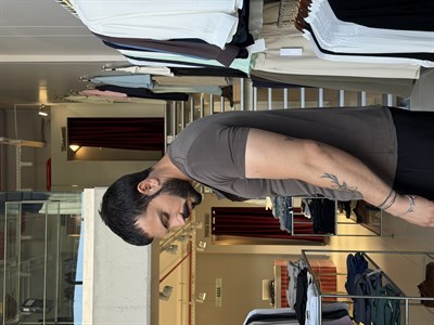 Odin Modal Henley Kahverengi Tişört