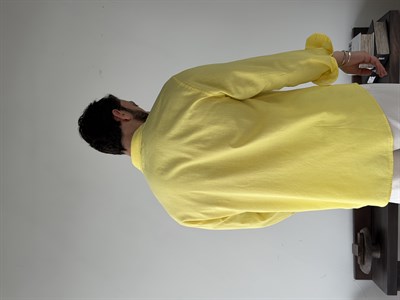 Ohio Yarı Oversize %100 Sarı Gömlek