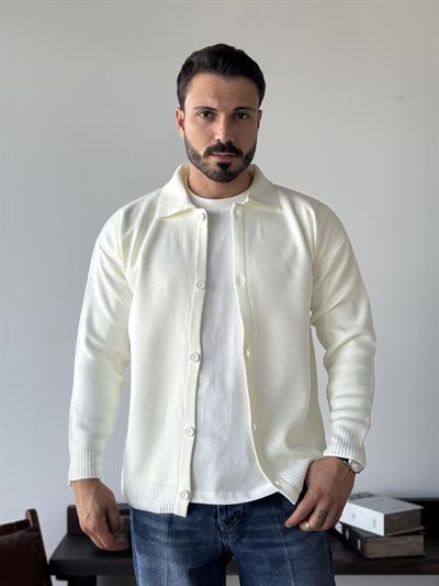 Olven Krem Triko Hırka
