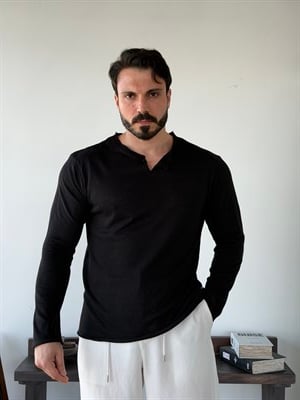 Pino İnce Siyah Sweat