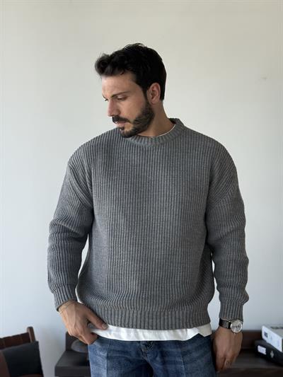 Pisa Grey Örme Triko