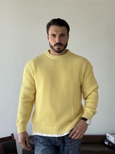 Pisa Sarı Örme Triko