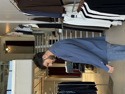 Prime Lyocell Navy Blue Gömlek