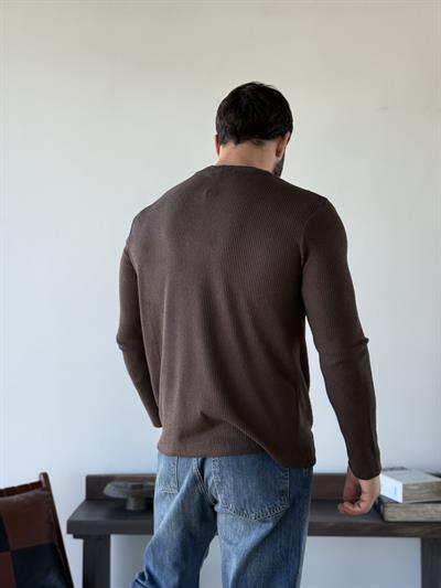 Ravon Henley Kahve Sweat