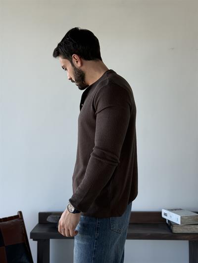 Ravon Henley Kahve Sweat