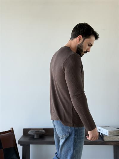 Ravon Henley Kahve Sweat