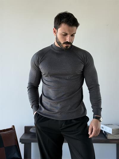 Roberto Tam Balıkçı Füme Triko