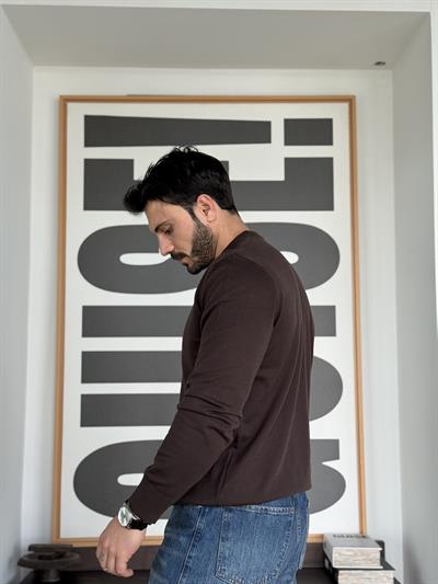 Rodrigo Basic İnce Kahve Triko