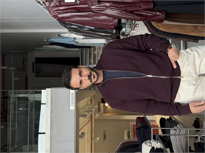 Sanchez Bordo Fermuarlı Triko