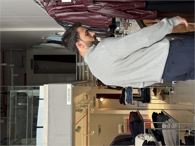 Sanchez Gri Fermuarlı Triko