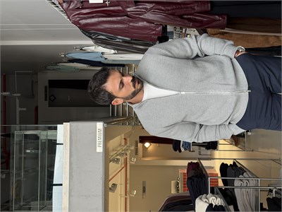 Sanchez Gri Fermuarlı Triko