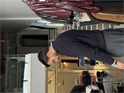 Sanchez Lacivert Fermuarlı Triko