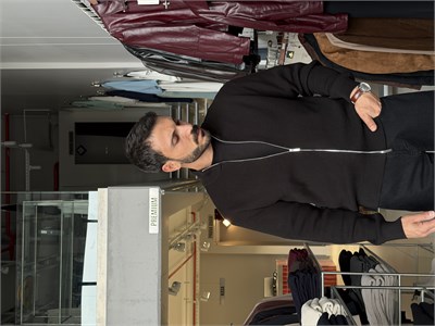 Sanchez Siyah Fermuarlı Triko