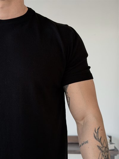 Scallini Basic Siyah Triko 
