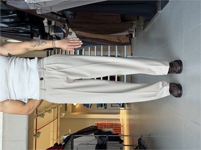 Sedna Bej Duble Kumaş Baggy Pantolon
