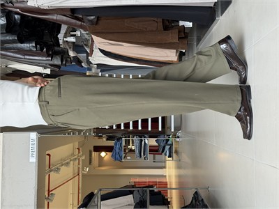 Sedna Haki Duble Kumaş Baggy Pantolon