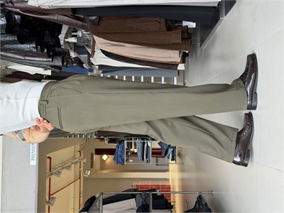 Sedna Haki Duble Kumaş Baggy Pantolon