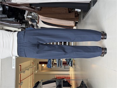 Sedna Lacivert Duble Kumaş Baggy Pantolon