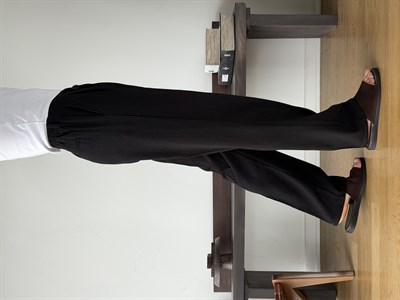 Siena Siyah Baggy Keten Pantolon