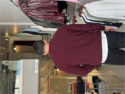 Skonder Bordo Fermuarlı Polo Yaka Triko